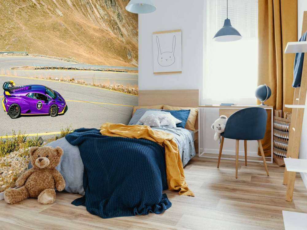 Lamborghini Huracán su una strada di montagna