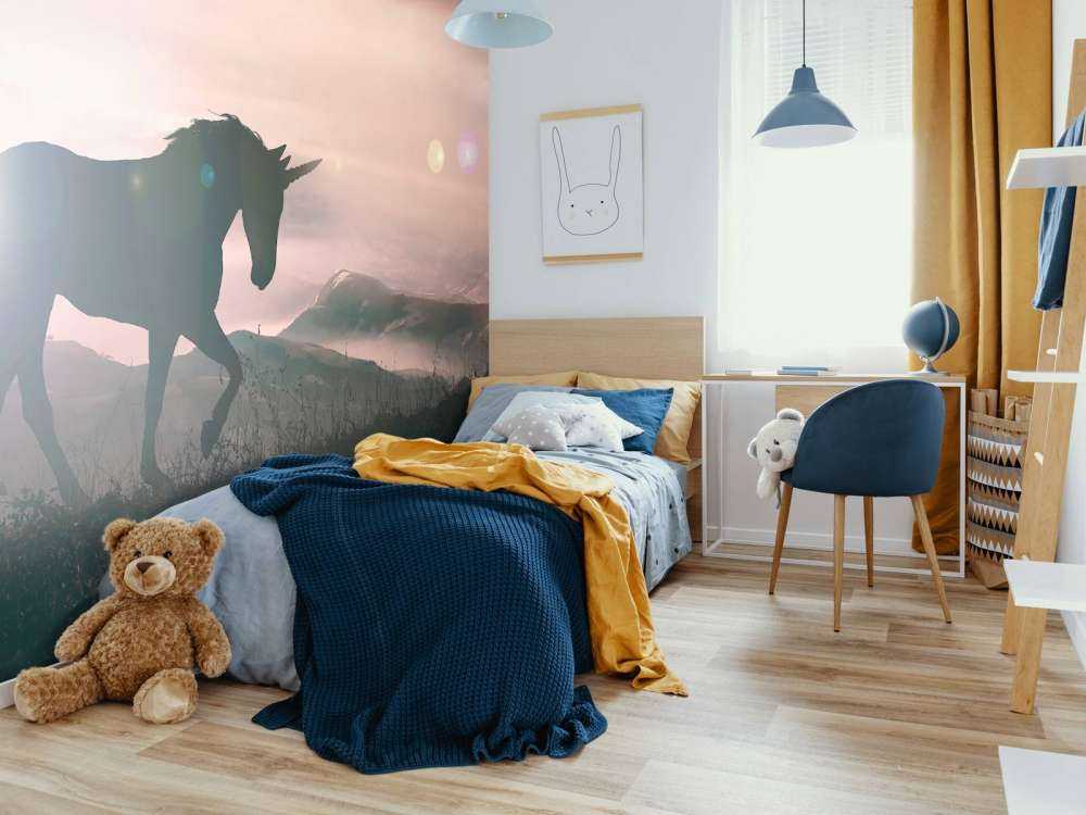 Unicorno al tramonto