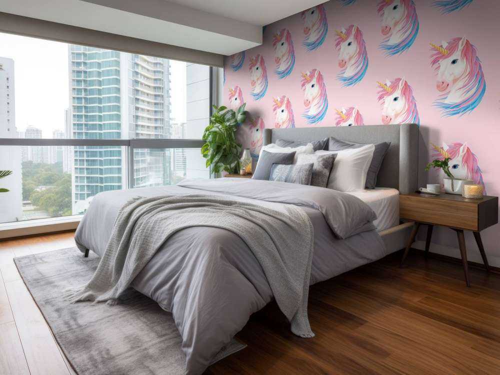 Unicorno bianco con corno dorato