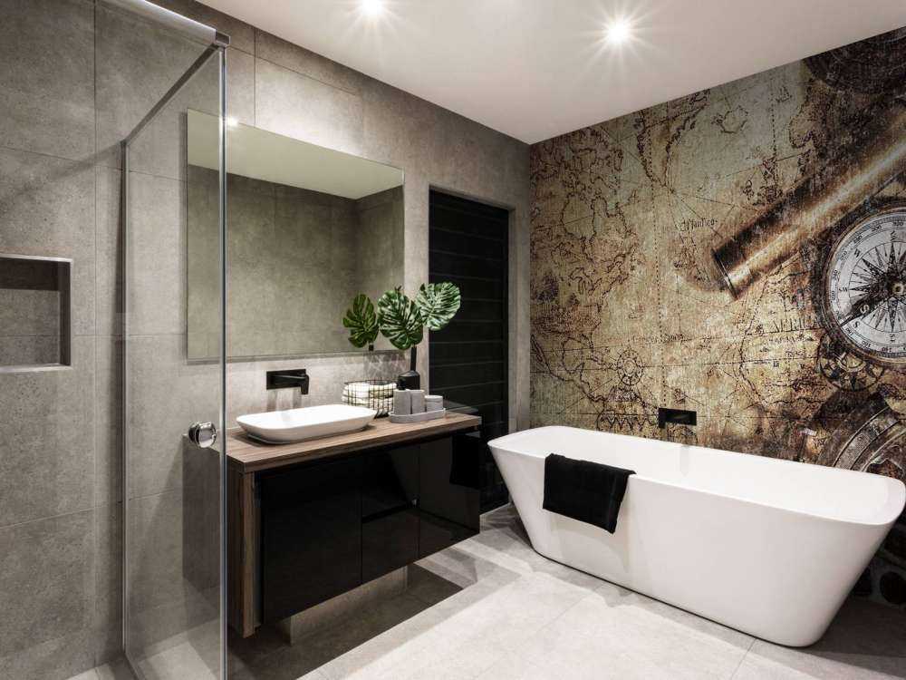 Mappa del mondo con bussola