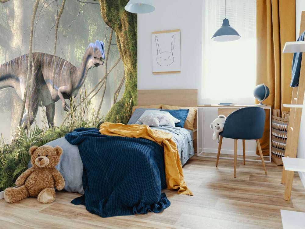 Dinosauri nella foresta