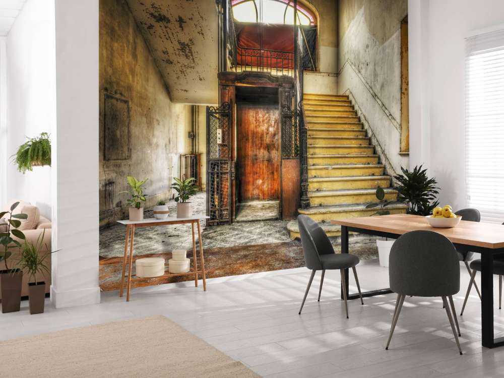 Atrio dell'hotel abbandonato