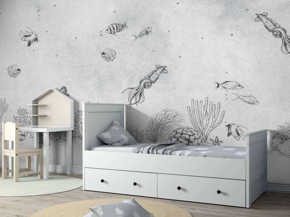 Calamari grigio mare