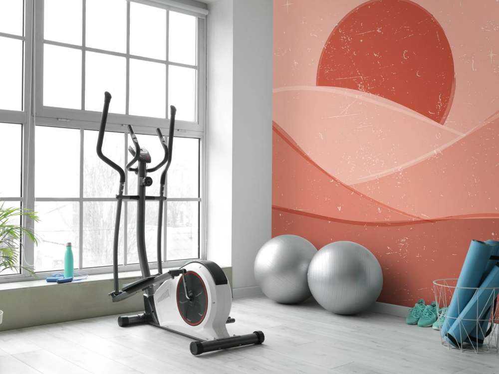 Onde rosse davanti al sole