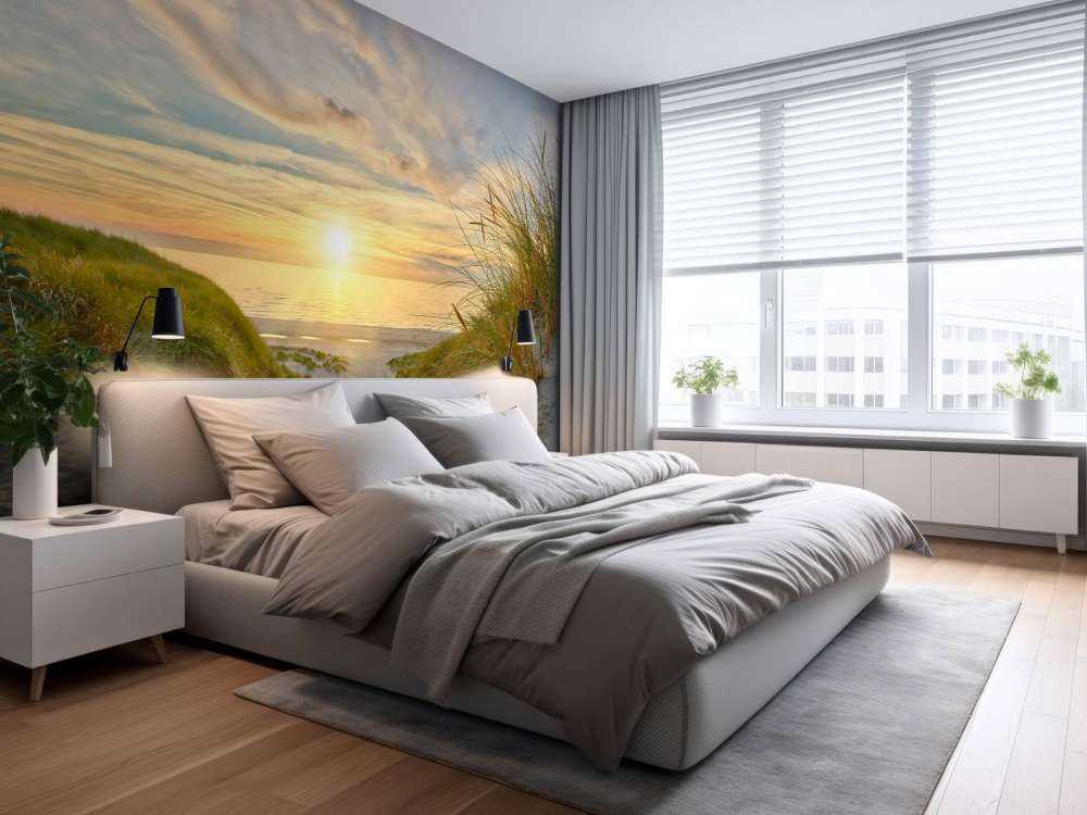 Tramonto sulla spiaggia delle dune