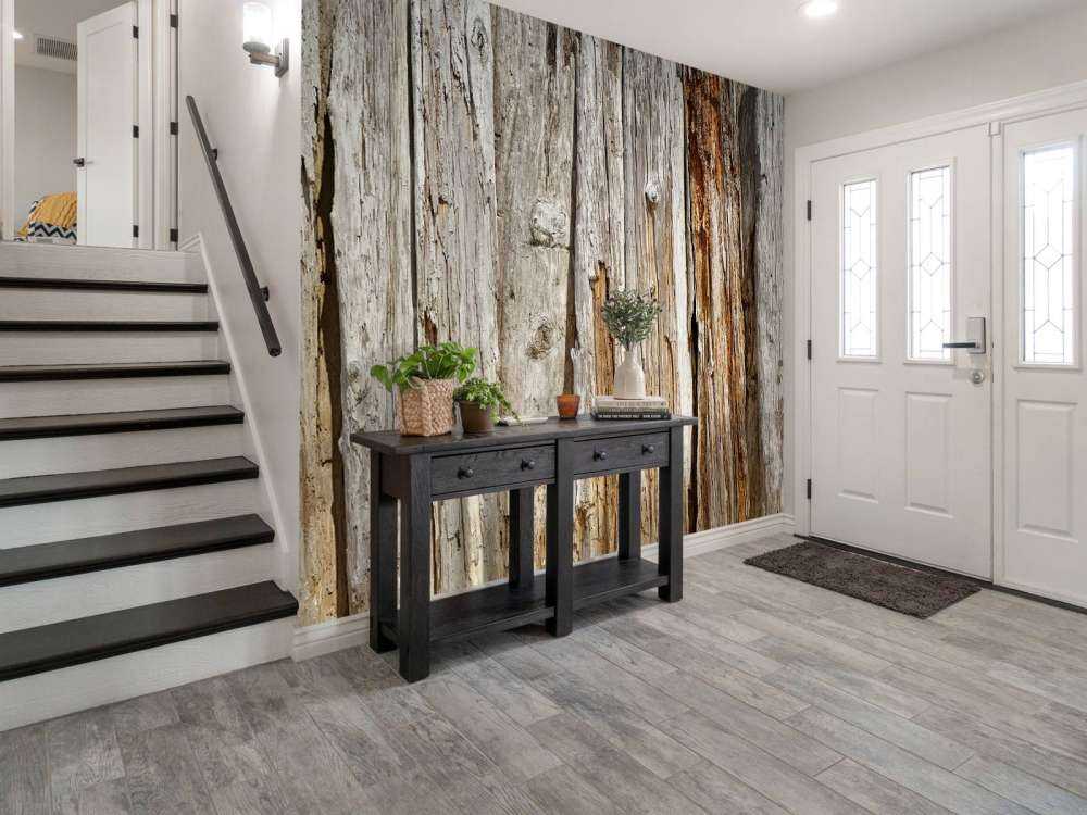 Legno vecchio verticale