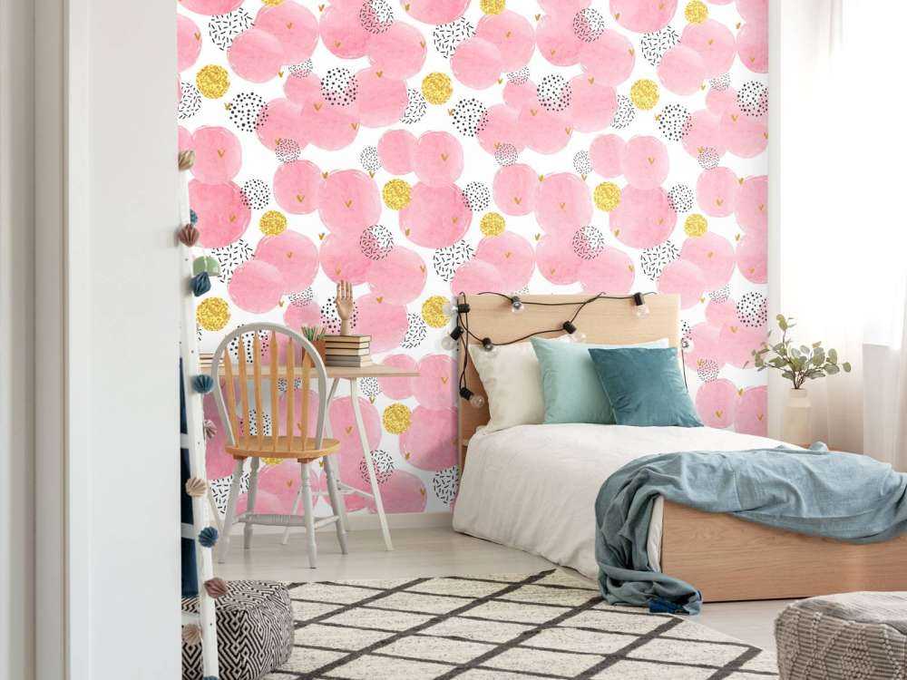 Cerchi rosa e dorati