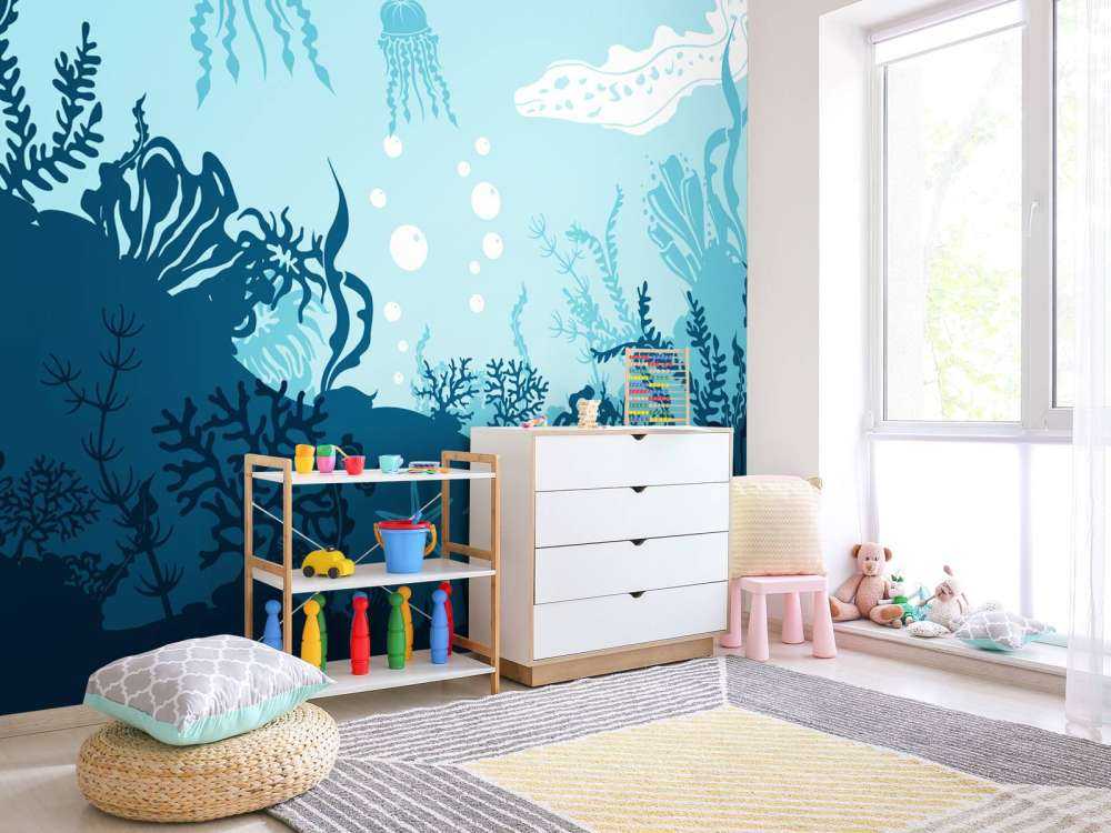 Il mondo sottomarino blu