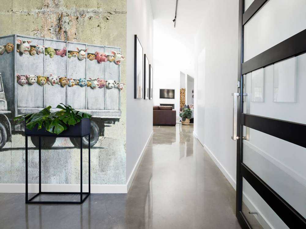 Banksy - Meat truck, raw concrete