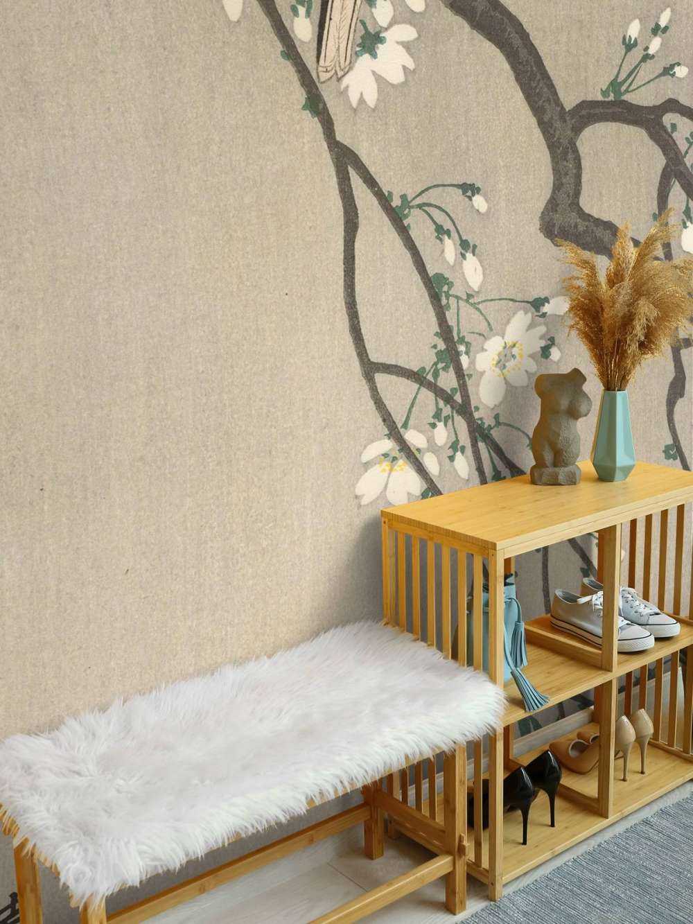 Tette grandi su ramo in fiore