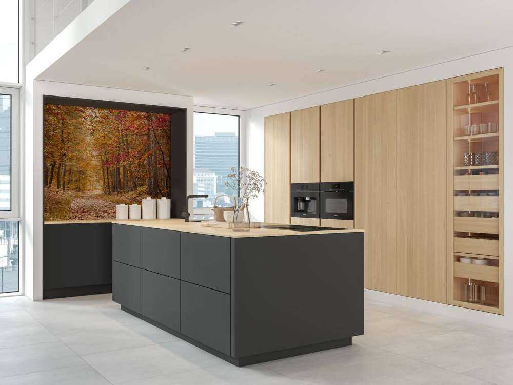 Pathway through Autumn forest