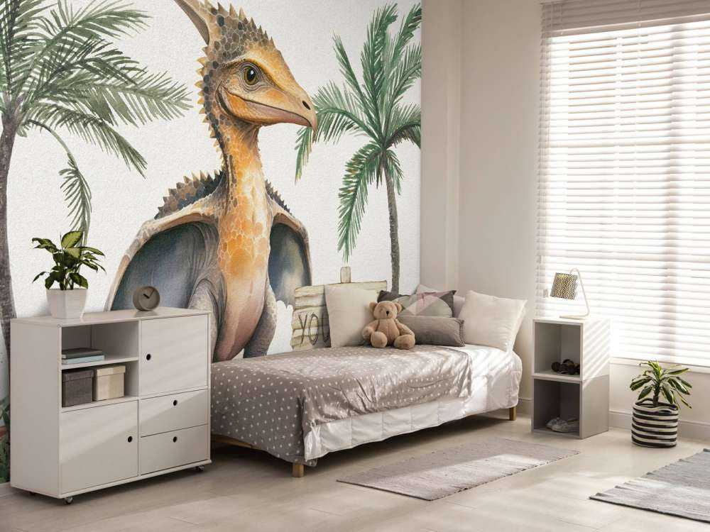 Baby pteranodon nella giungla