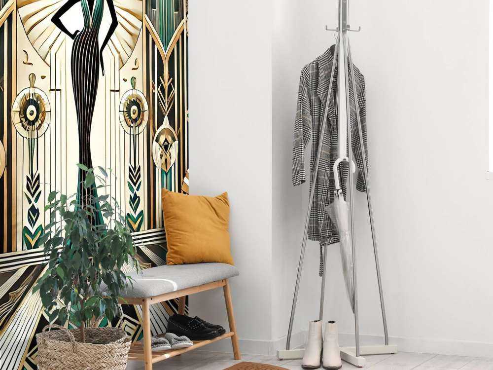 Scena di Eleganza Vintage in Art Deco