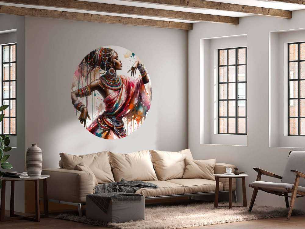 Danzatore africano ad acquerello