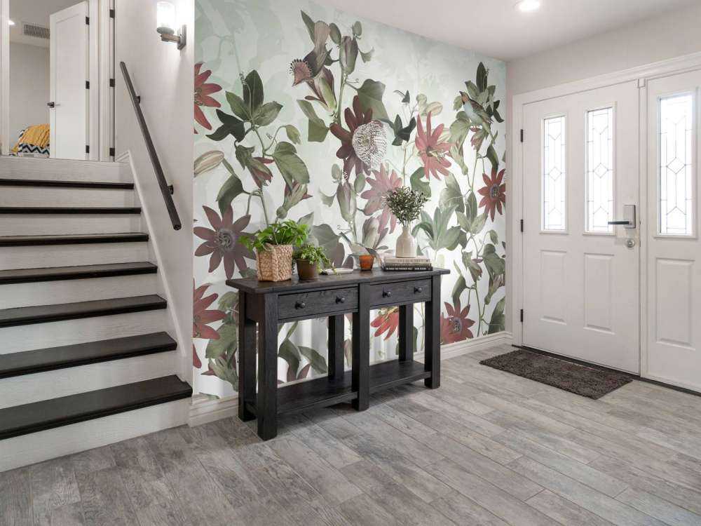 Sette Uccelli in Foliaggio Incantato - Verde Pastello