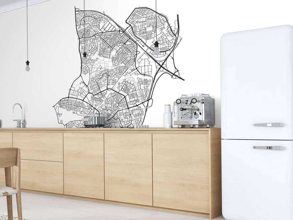 Mappa di Amersfoort, bianco