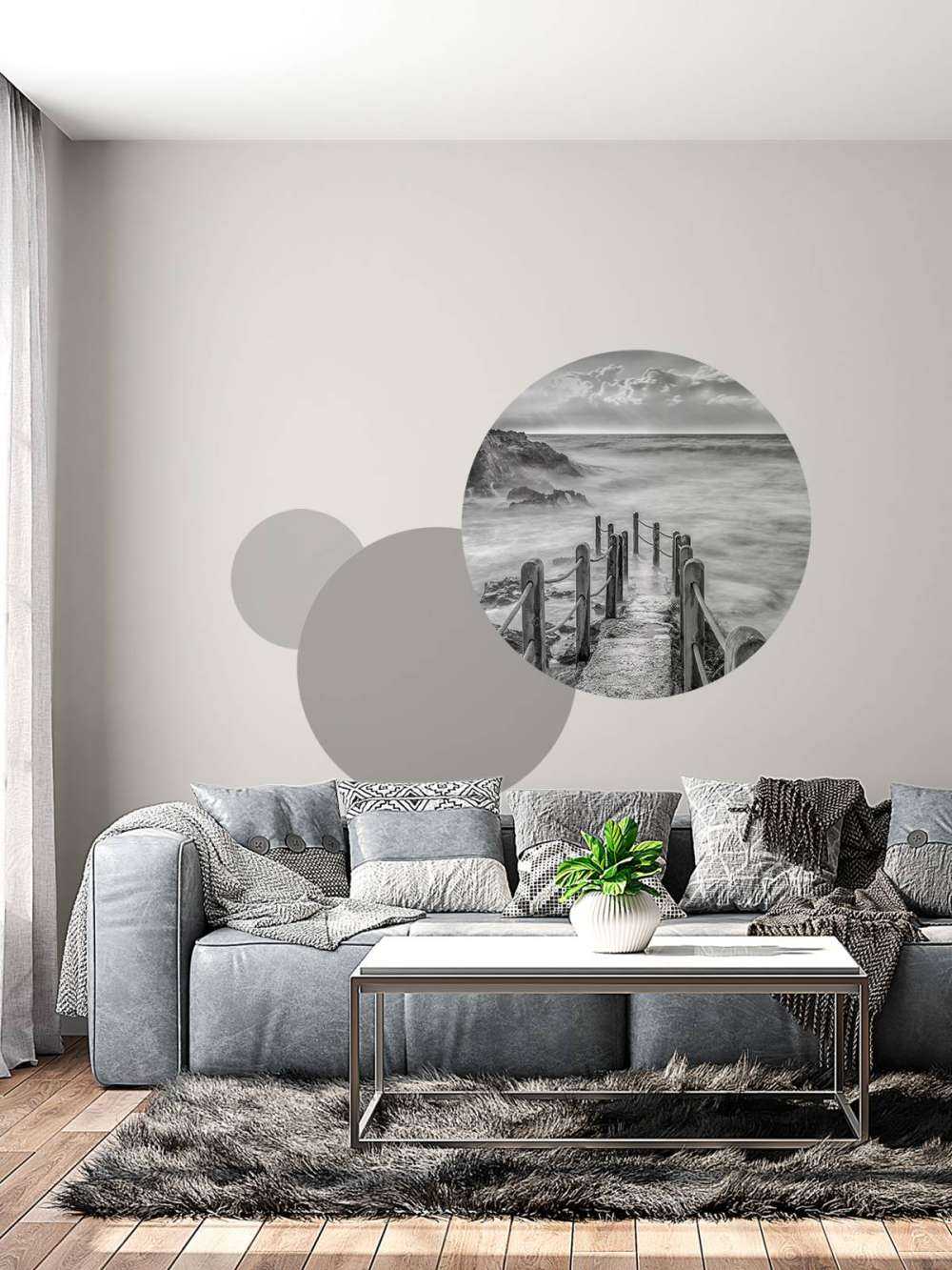 Ponte di legno per la nebbia