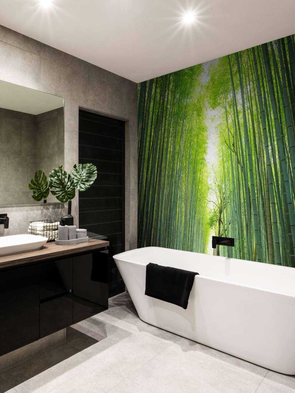 Sentiero attraverso il bambù