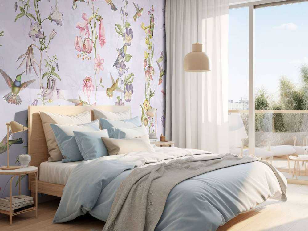 Fiori di prato e giardino viola