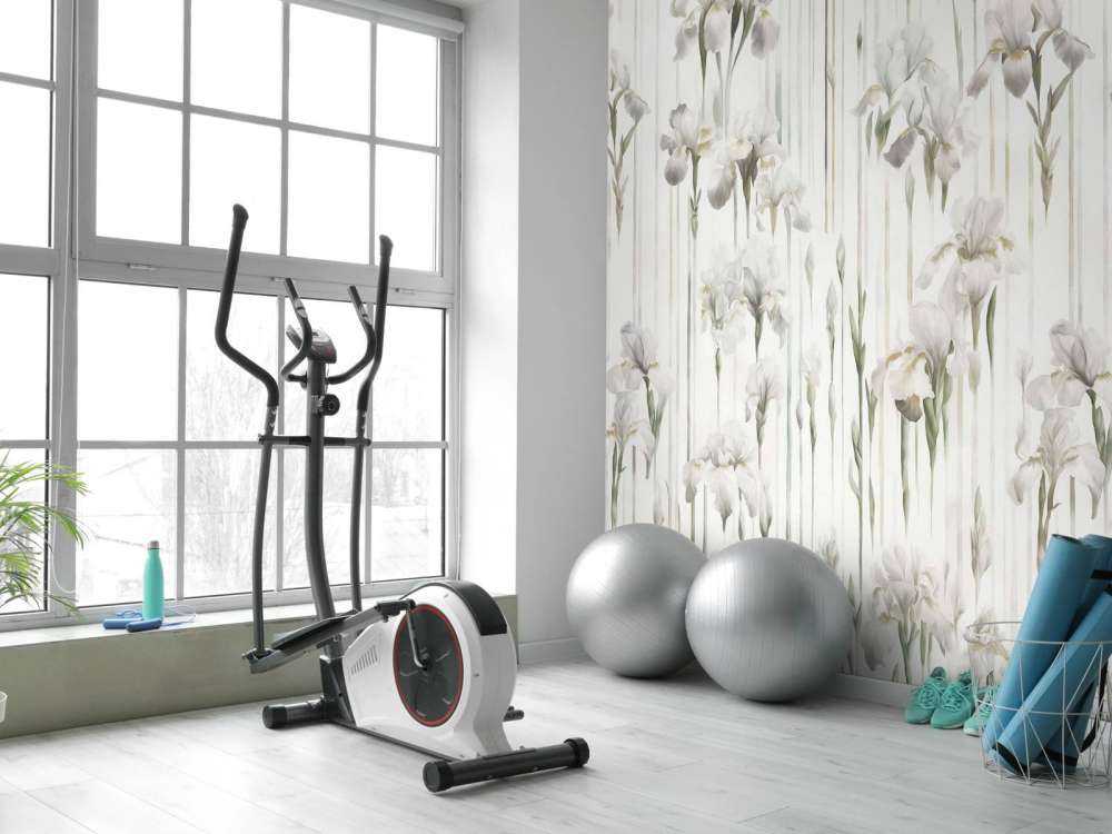 Iris e Strisce Beige Senza Giunzioni