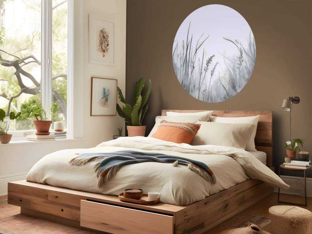 Carta da parati grigio morbido armonioso