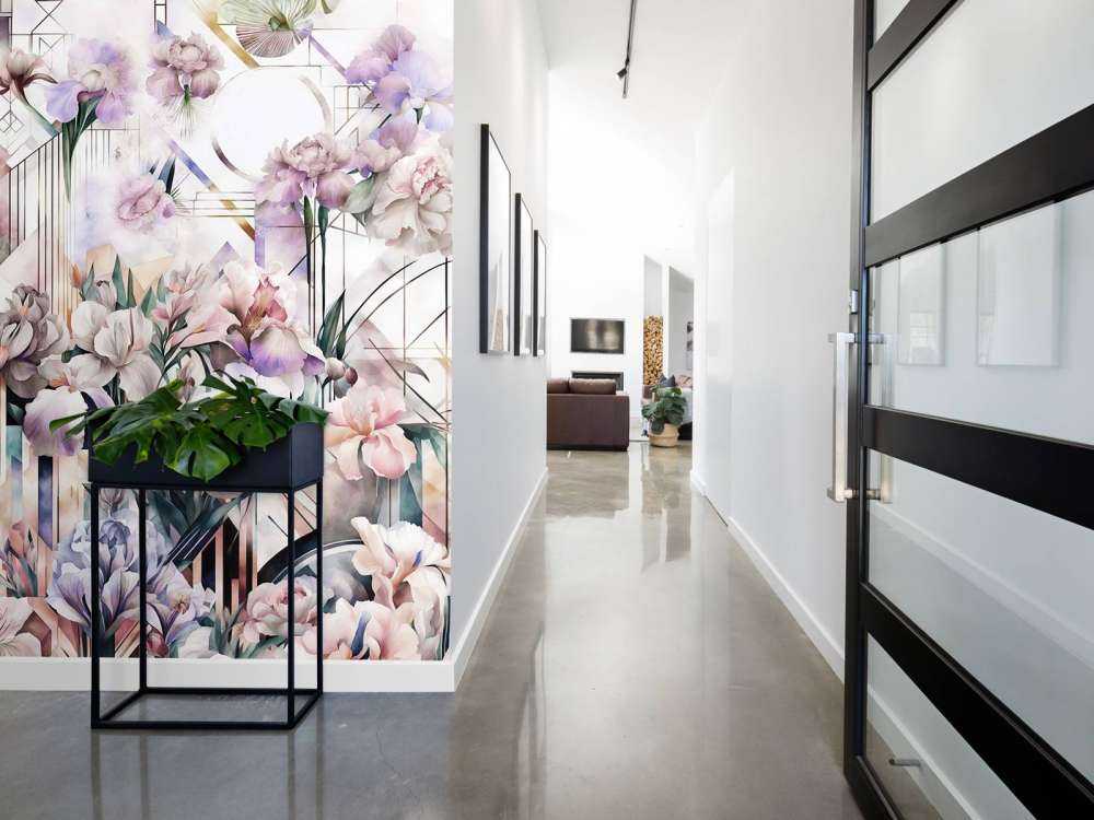 Enormi Iris Acquerellati Rosa