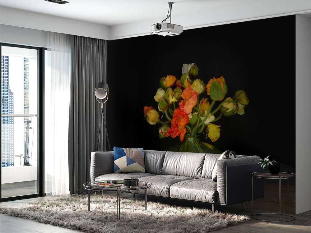 Vaso pittoresco con fiori