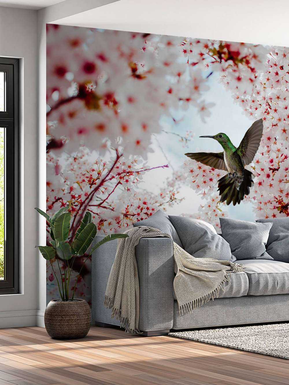 Colibrì tra i fiori