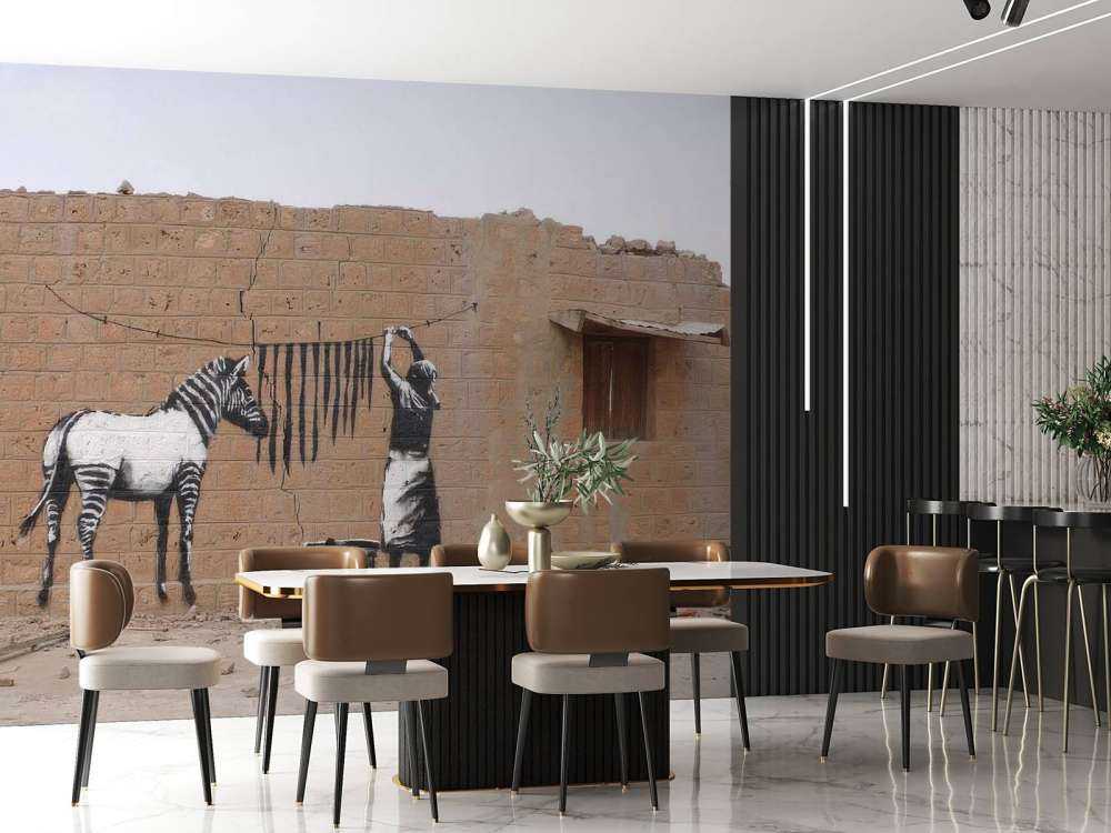 Banksy - Zebra clothes