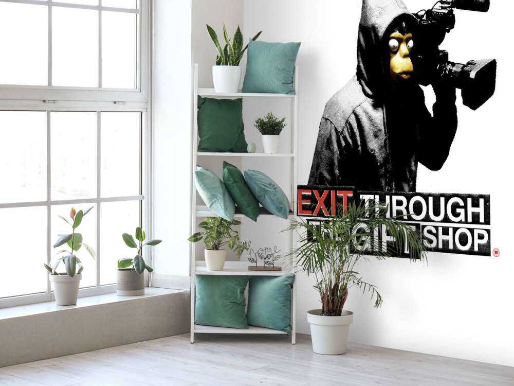Banksy - ETTGS, monkey and text