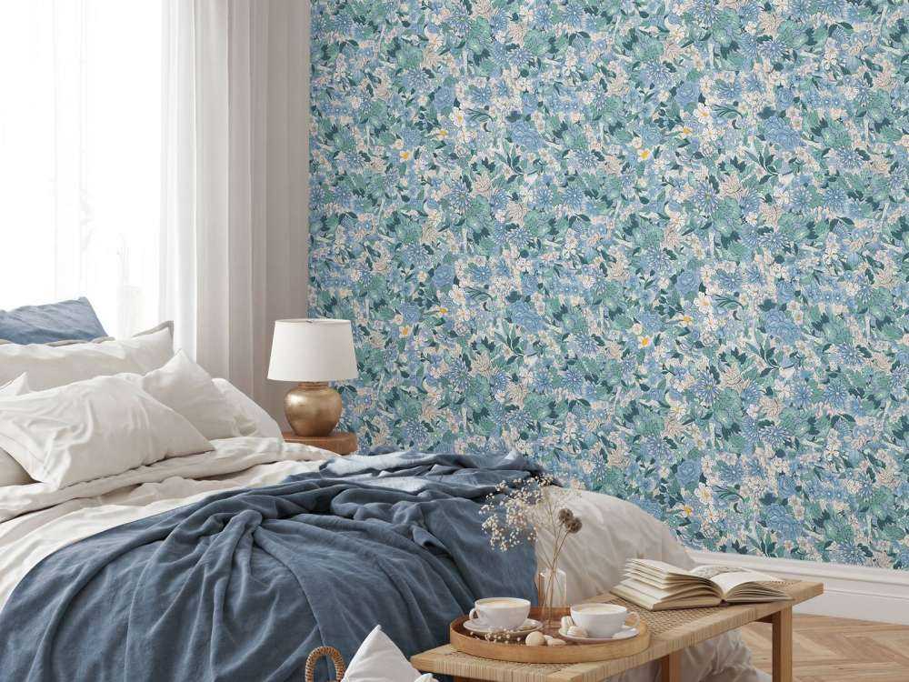 Floral Blossom Blue