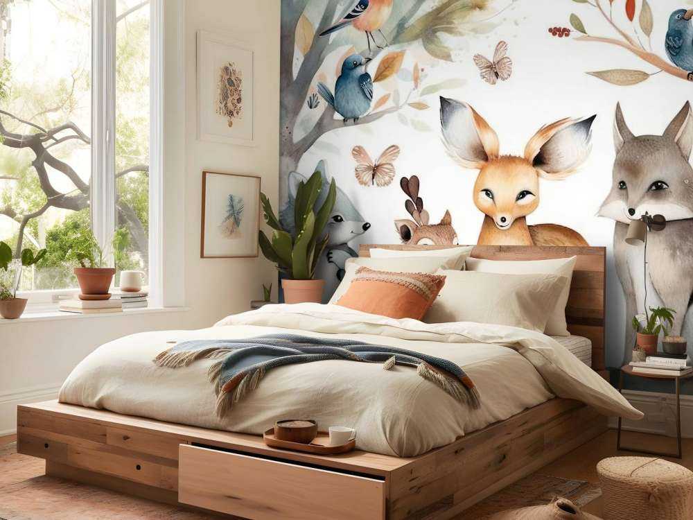 Narrazione del Bosco Insieme Acquerello