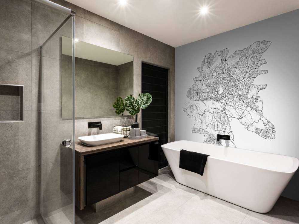 Mappa di Amburgo, bianco 