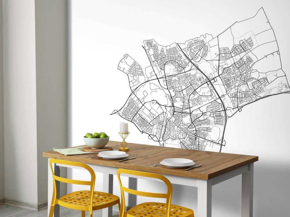 Mappa di Den Bosch, bianco