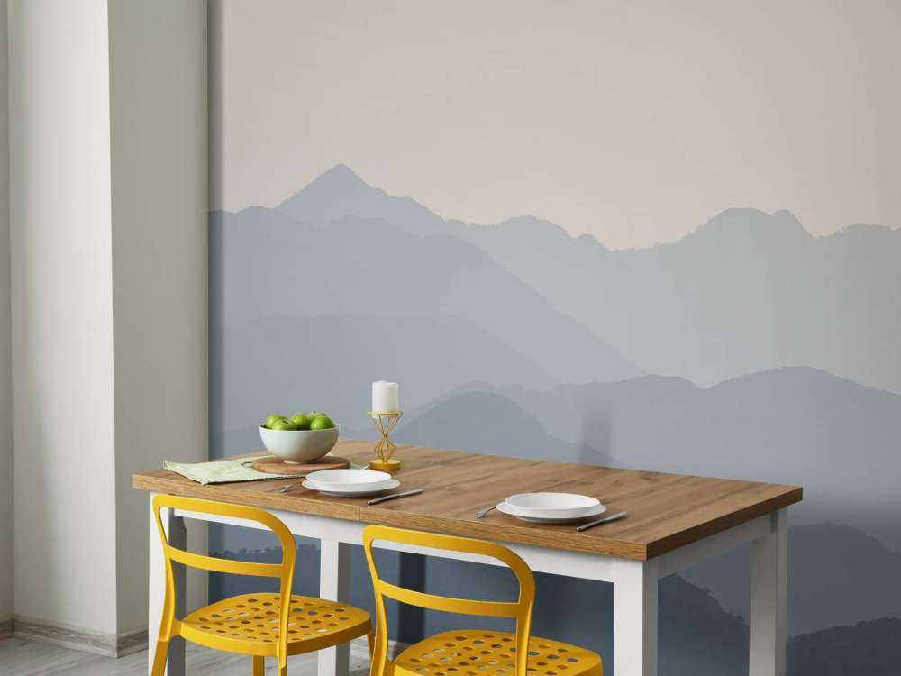 Paesaggio di montagna nella giungla