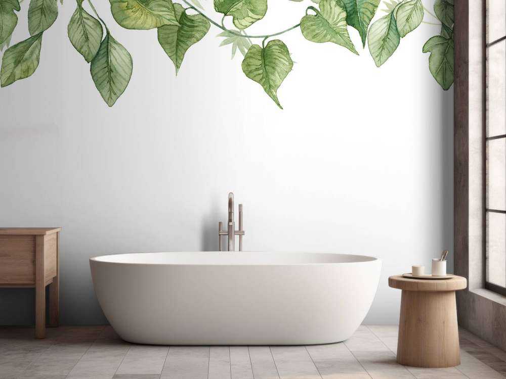 Appendere foglie di acquerello