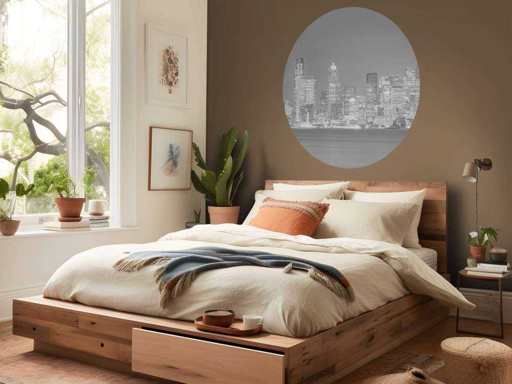 Skyline di Seattle in bianco e nero