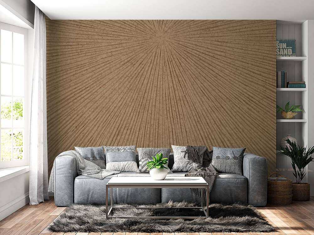 Struttura con linee in marrone dorato