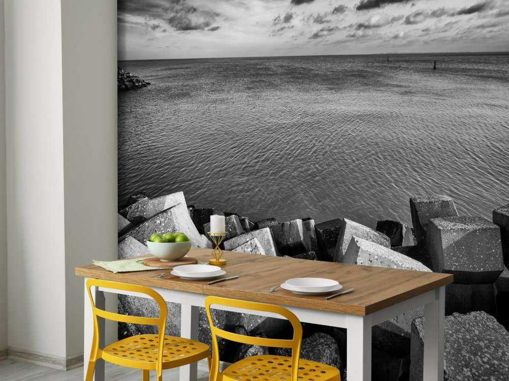 Blocchi di cemento per il porto di Cadzand Bad 