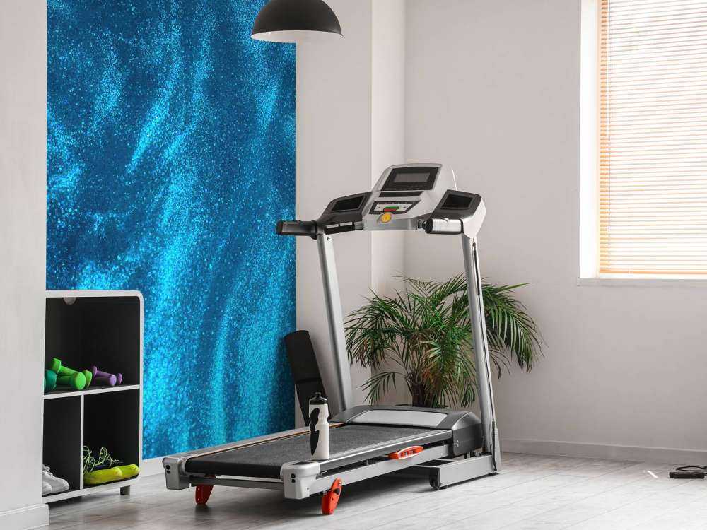 Ruscello di glitter blu