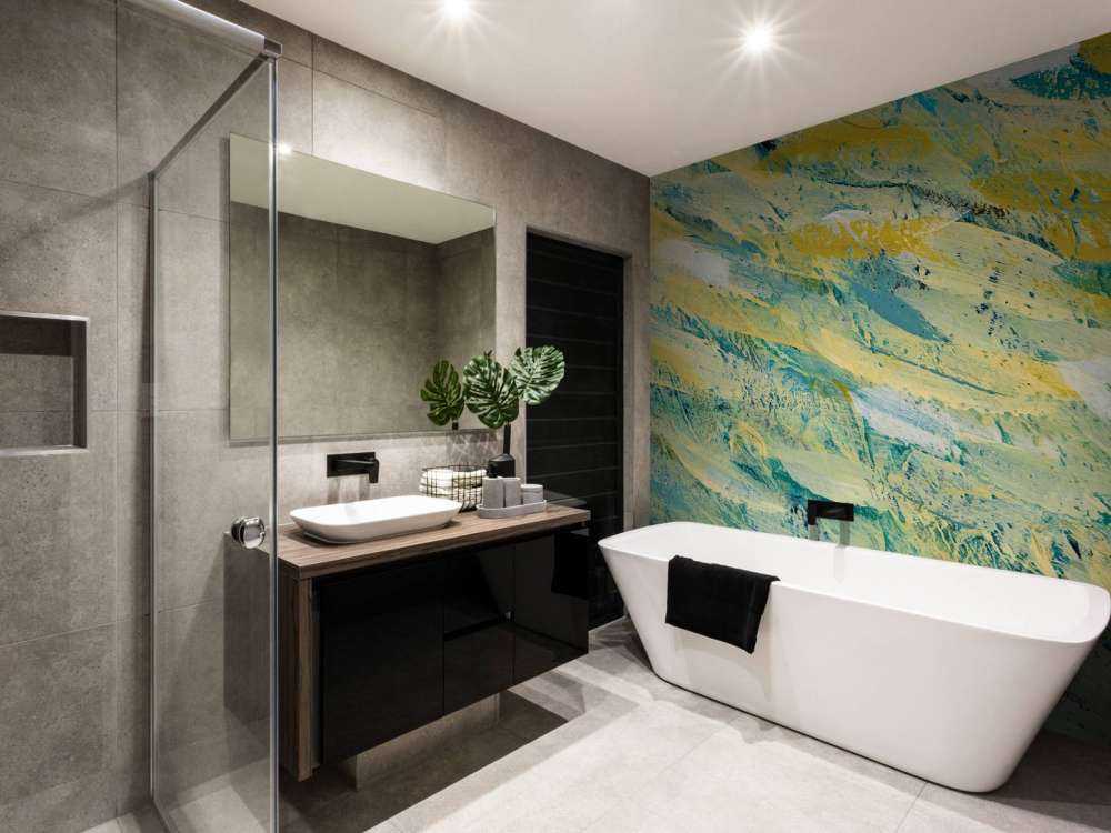 Strisce di vernice colorata