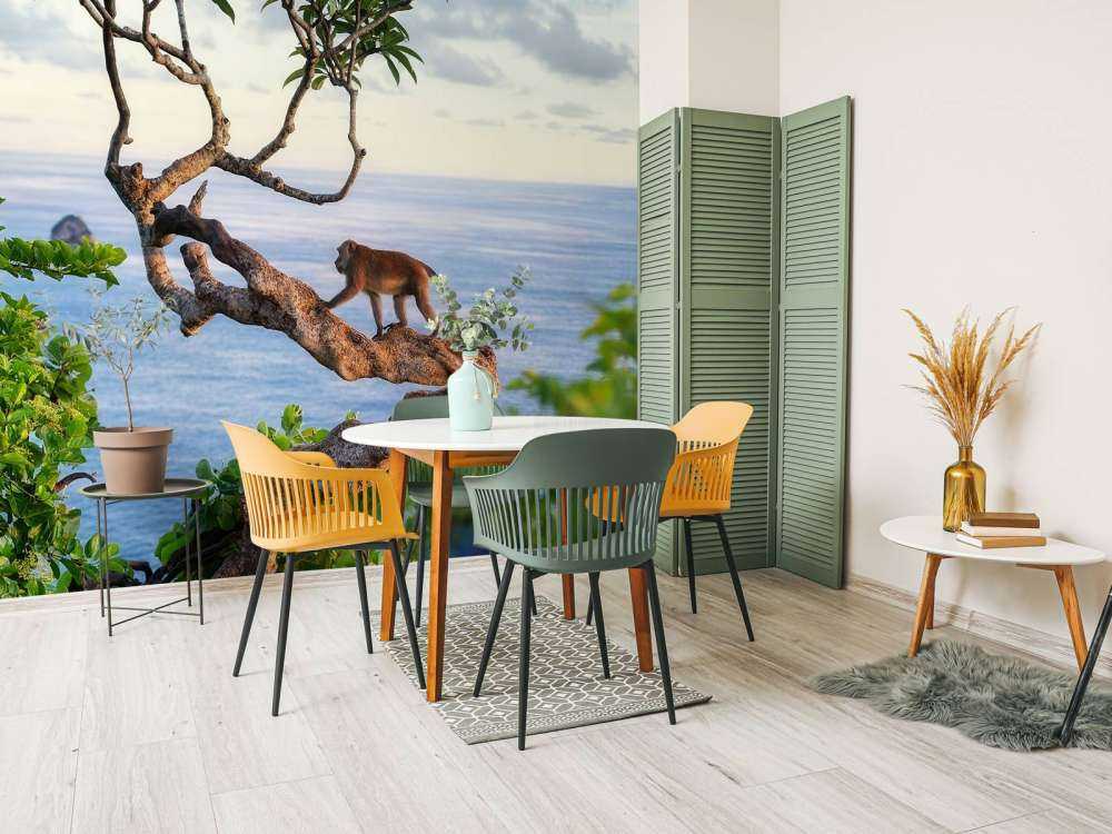 Scimmia su un albero