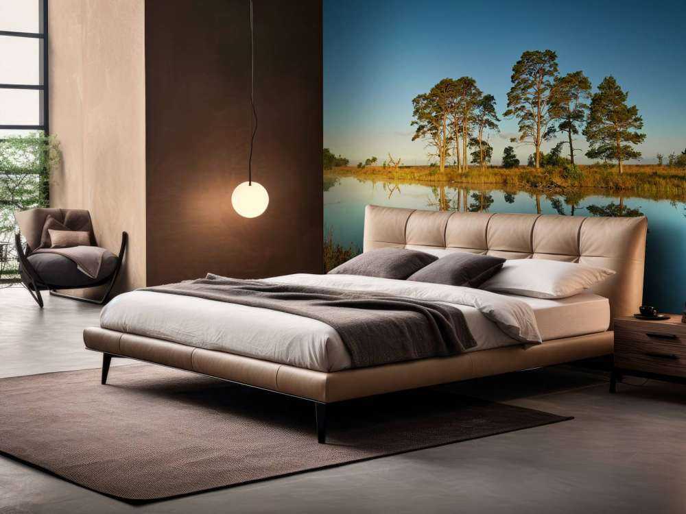 Riflessione nel lago della foresta