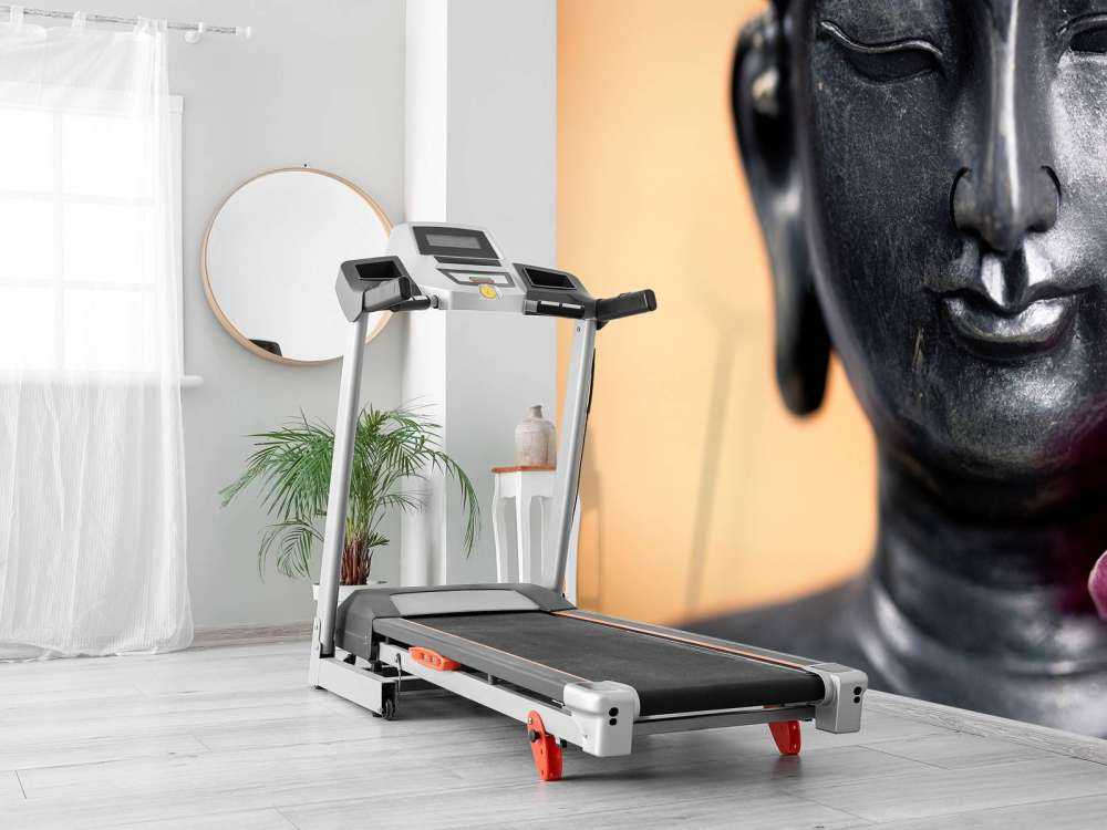 Buddha e orchidea rosa