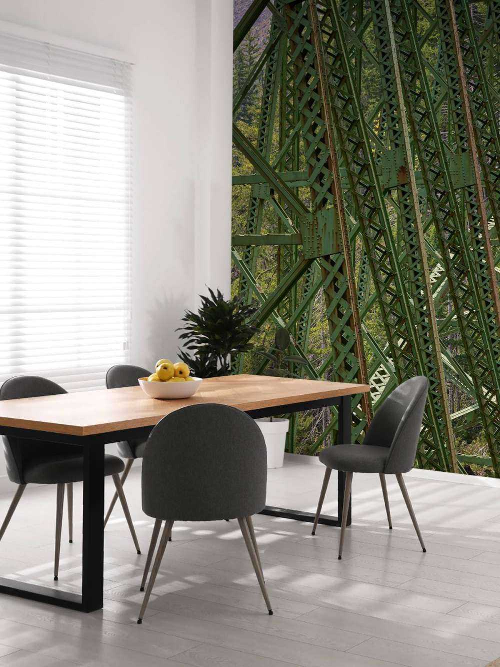 Struttura in acciaio vecchio ponte ferroviario