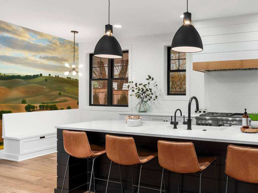 Paesaggio con le montagne