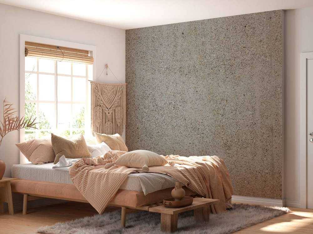 Calcestruzzo con pietre grezze