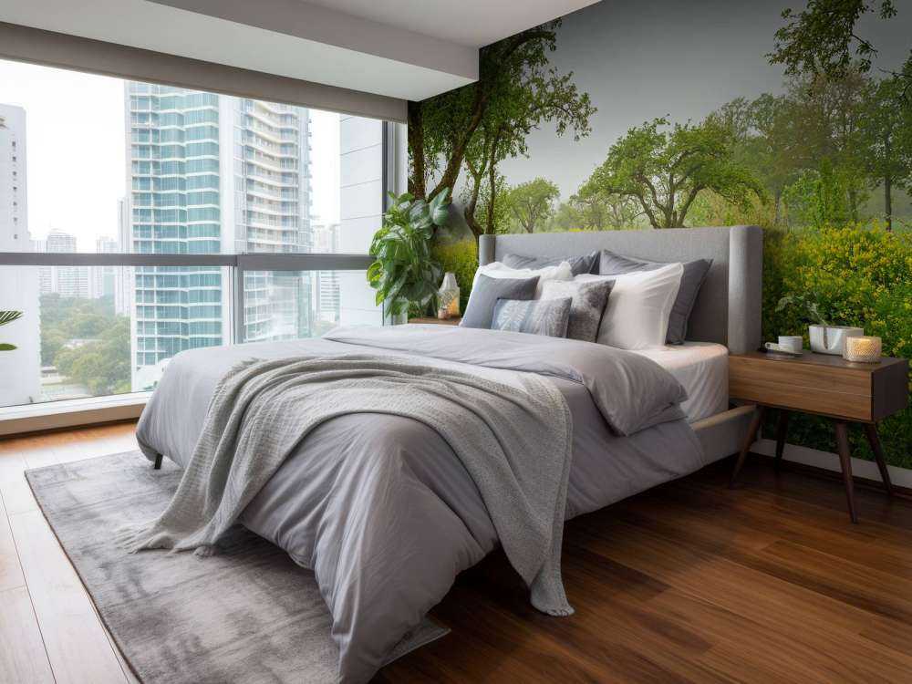 Sentiero attraverso colline con fiori gialli