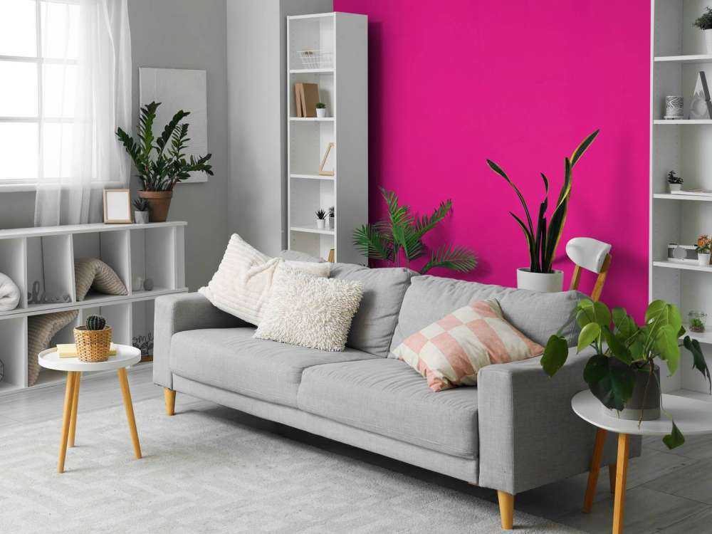 Calcestruzzo rosa neon