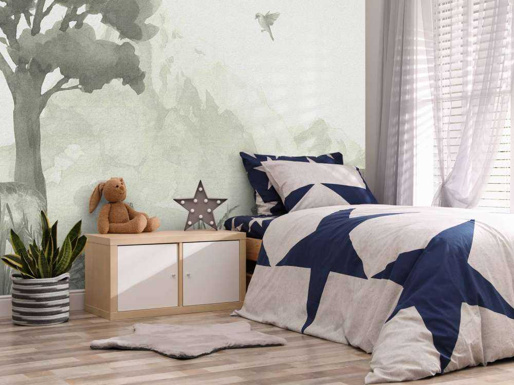 Animali della foresta in verde